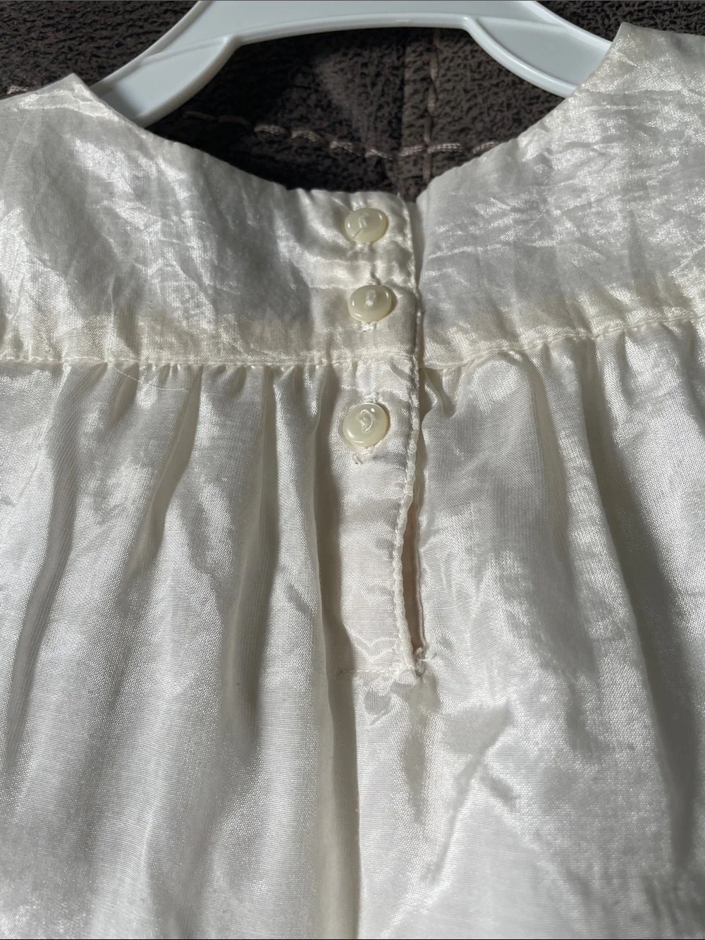GAP Cream Shimmery Baby Blouse